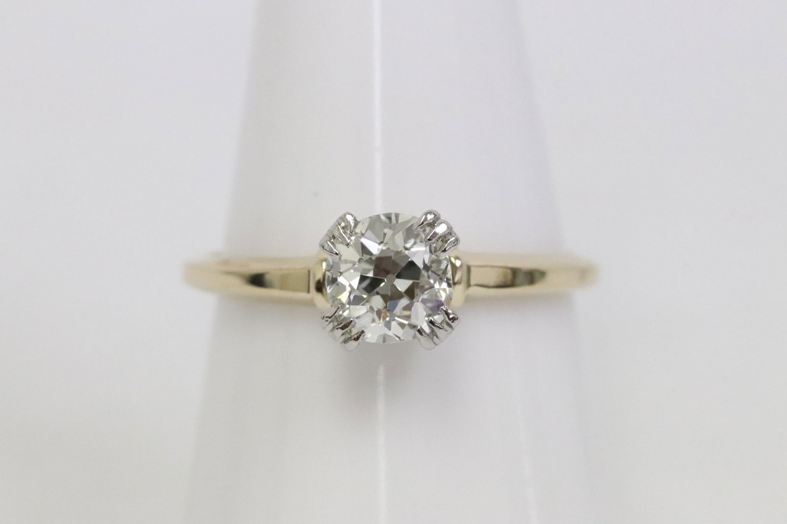 14K Y/G diamond ring with GIA report (1 of 11)