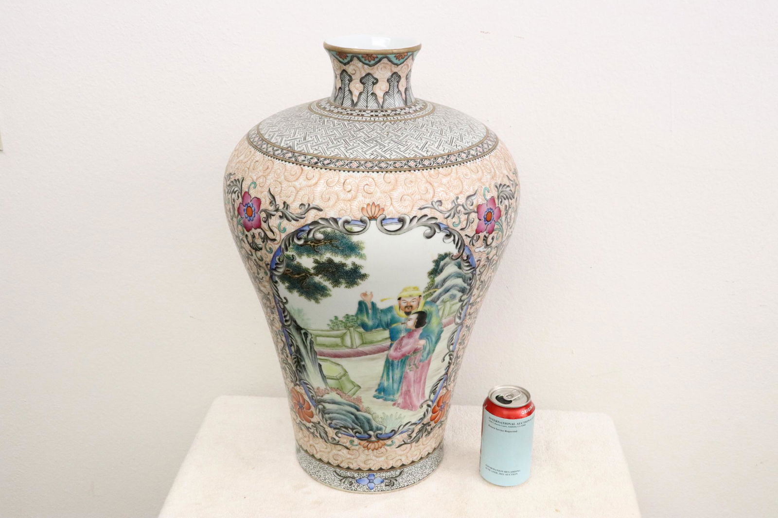 A massive Chinese famille rose porcelain jar (1 of 10)