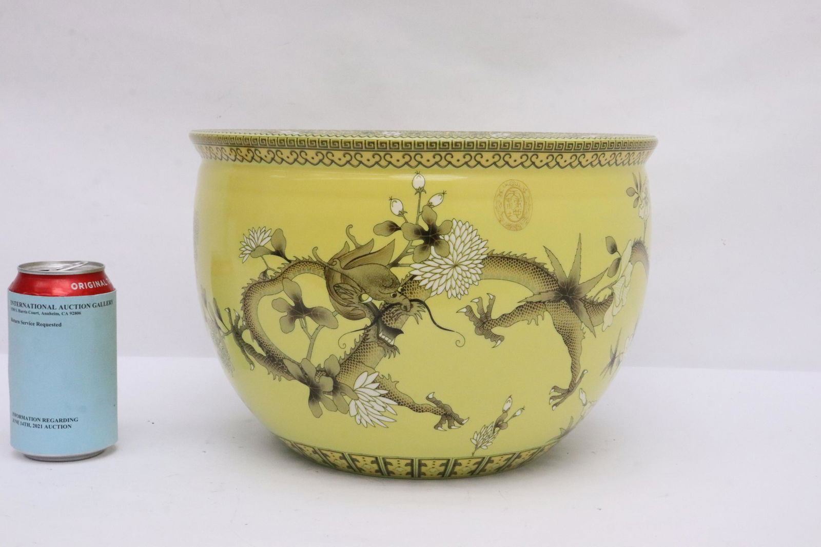 Massive Chinese famille rose porcelain planter (1 of 10)