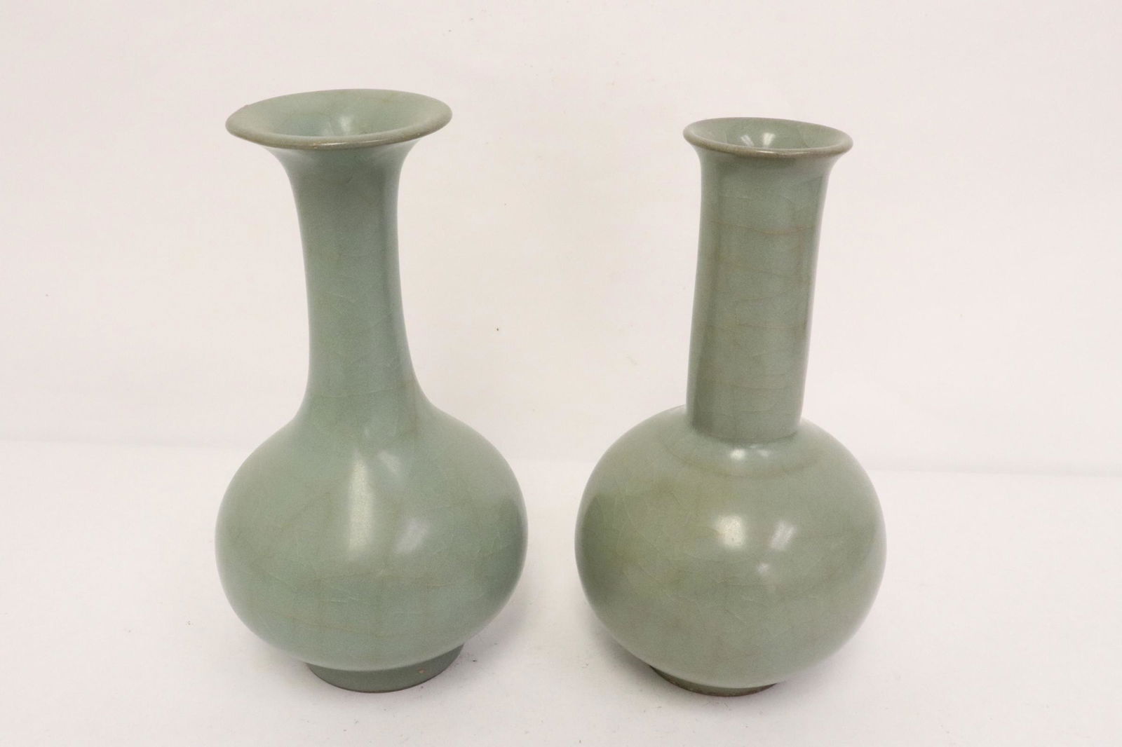 2 Song style celadon porcelain vases (1 of 11)