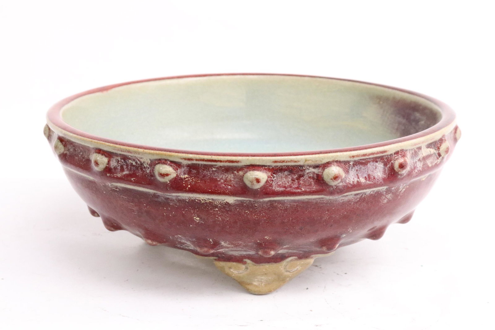 Red glazed Song style brush holder (1 of 10)