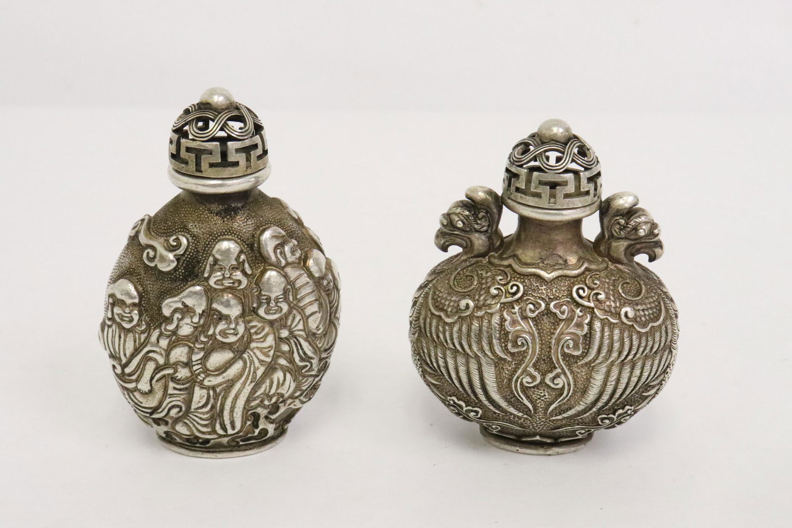 2 white bronze snuff bottles (1 of 10)
