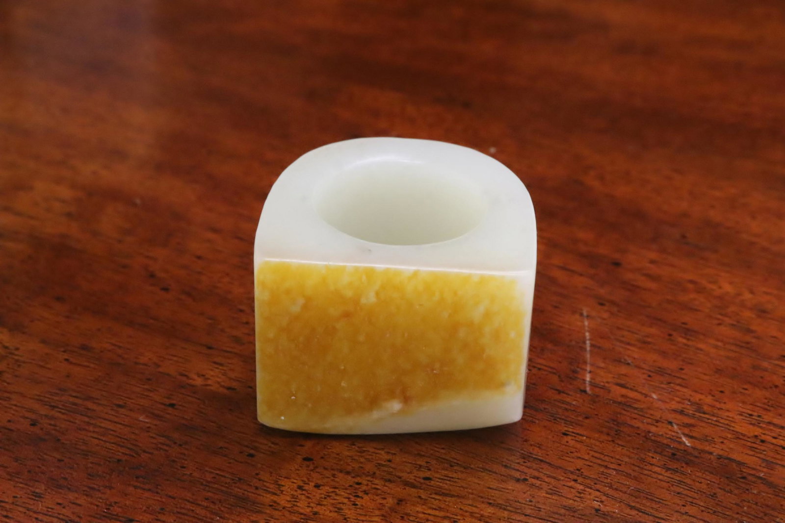 Chinese celadon jade archer's ring (1 of 8)