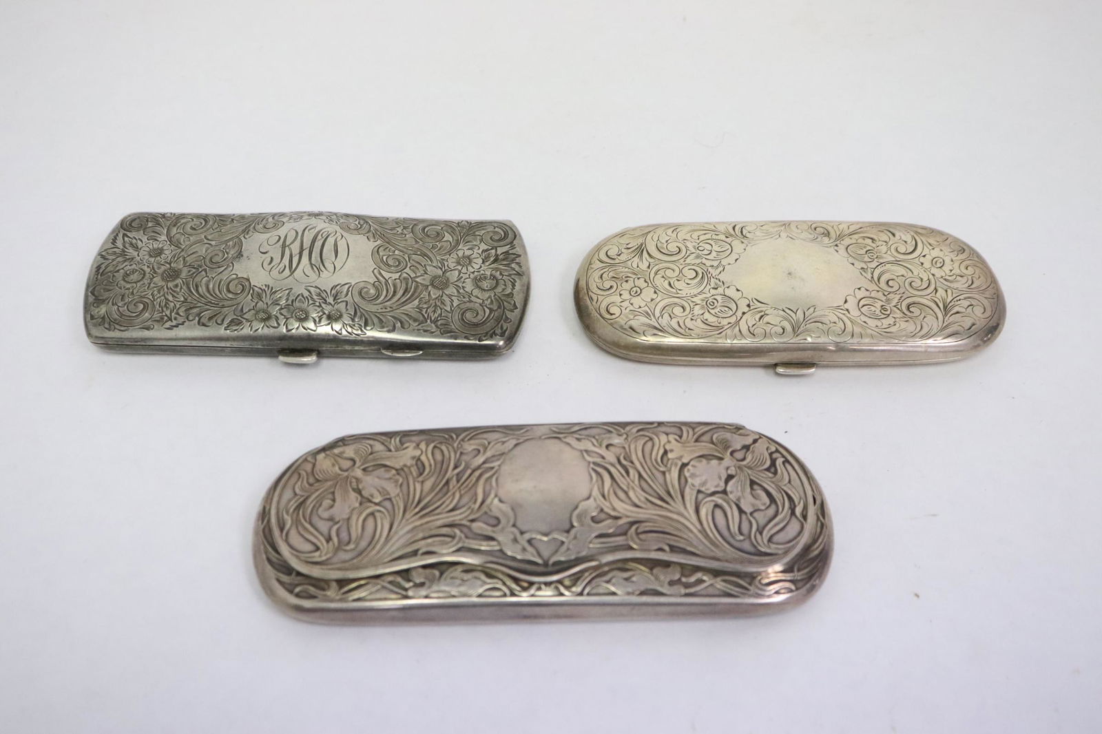 3 art nouveau/ Victorian sterling eyeglass cases (1 of 13)