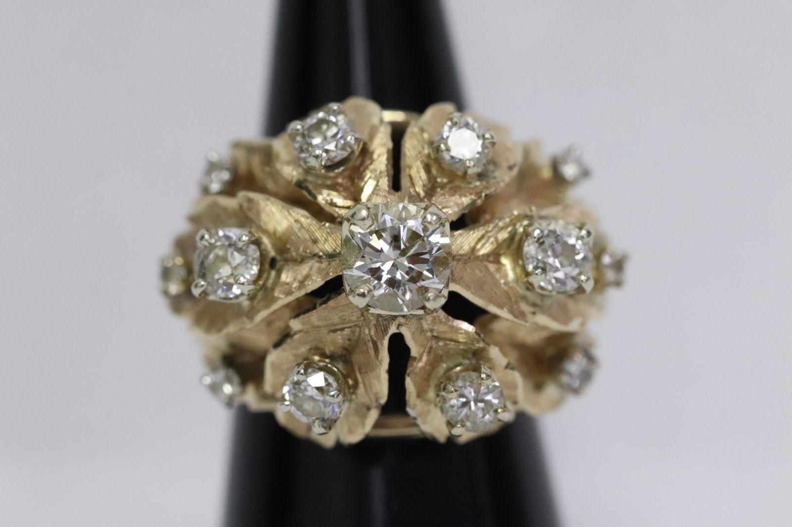 14K rose gold diamond ring (1 of 9)