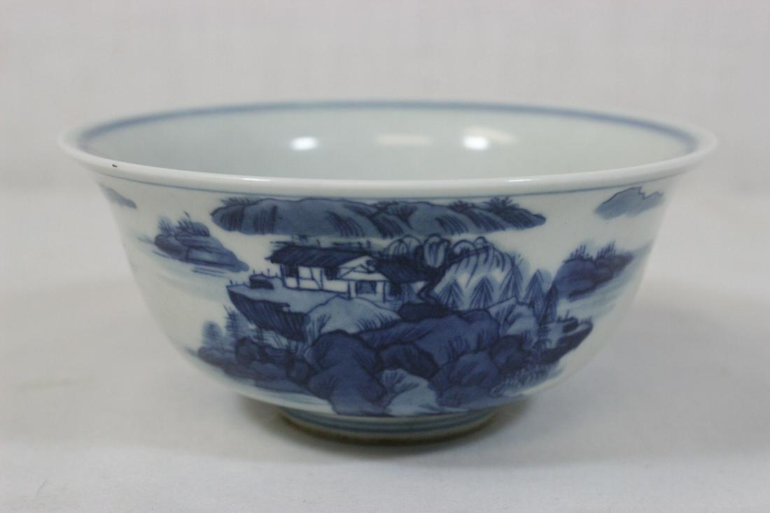 Chinese vintage porcelain bowl, Kangxi mark (1 of 10)