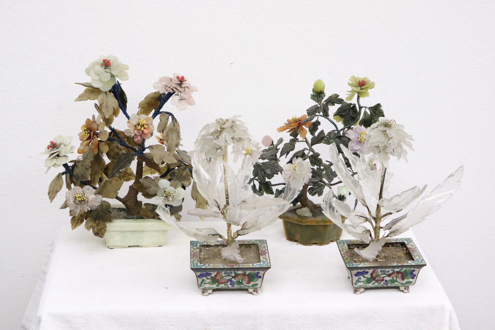 2 pairs of Chinese jade trees (1 of 10)