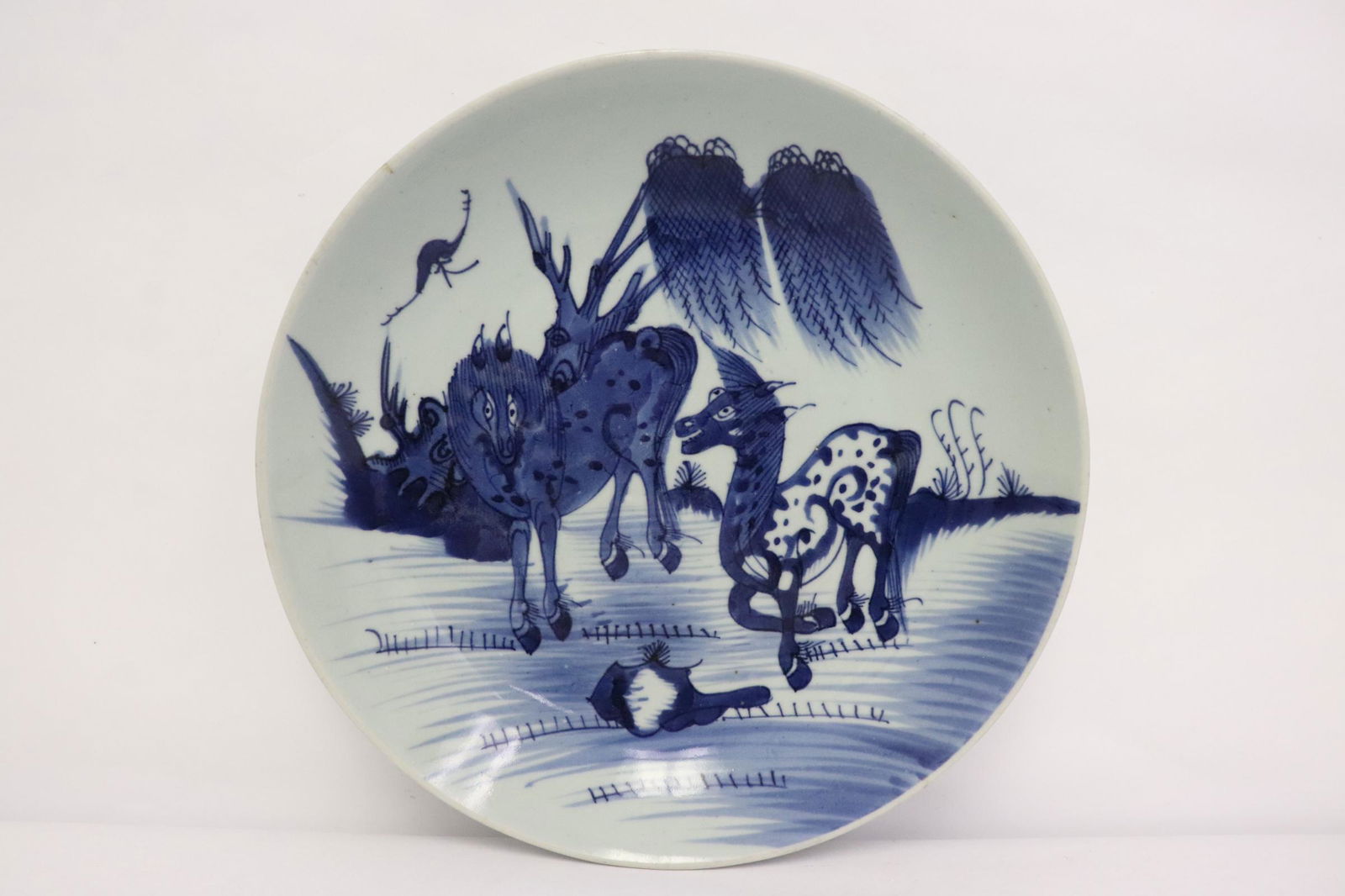 Chinese 18th/19th c. porcelain plate, Qianlong period (1 of 10)