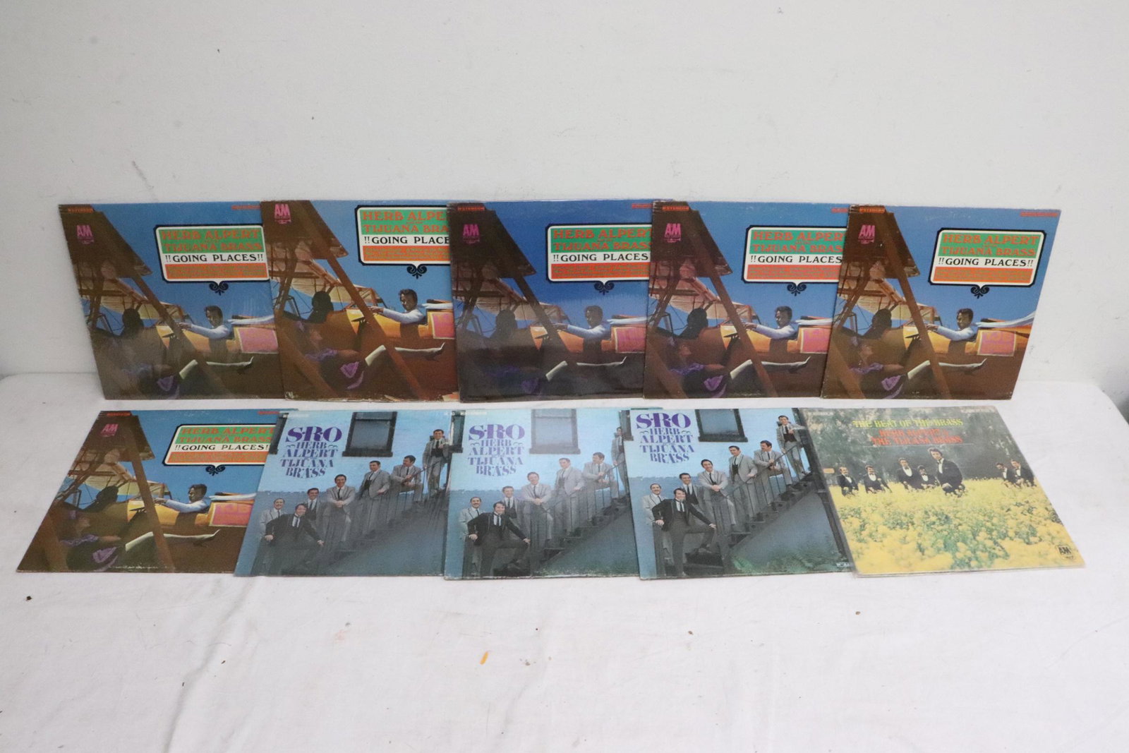 10 Herb Alpert and The Tijuana Brass records: 10 Herb Alpert and The Tijuana Brass records, condition various