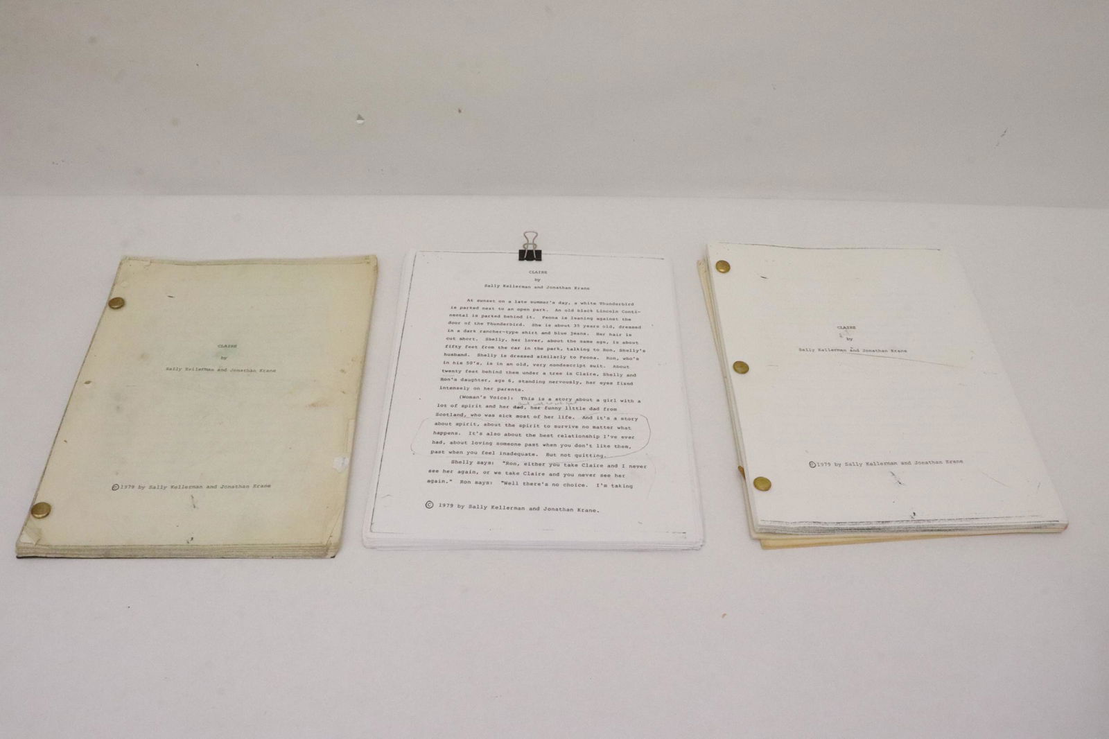 3 movie script by Sally Kellerman & Jonathan Krane (1 of 10)
