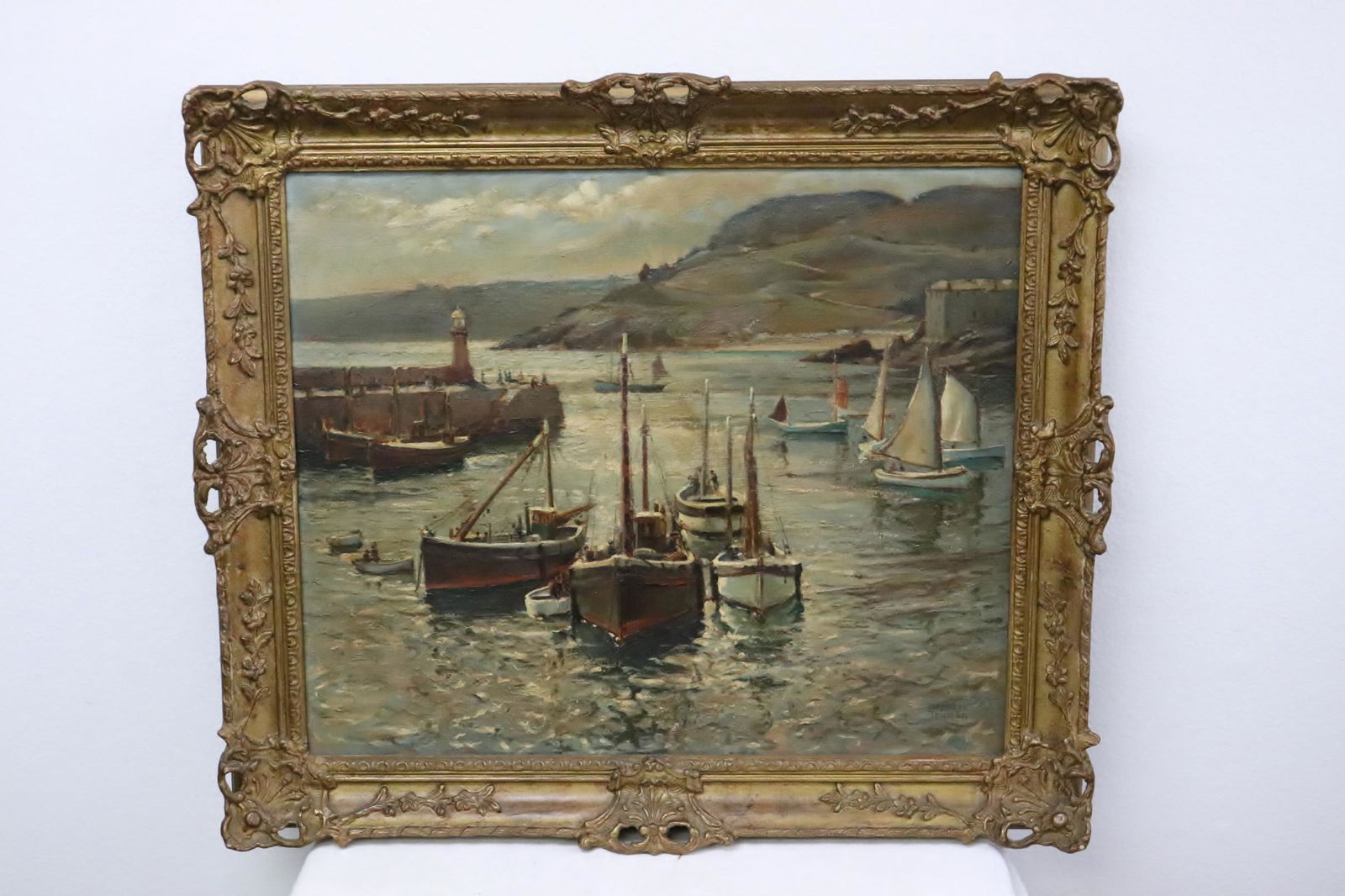 oil on canvas painting by Herbert Truman, signed (1 of 11)