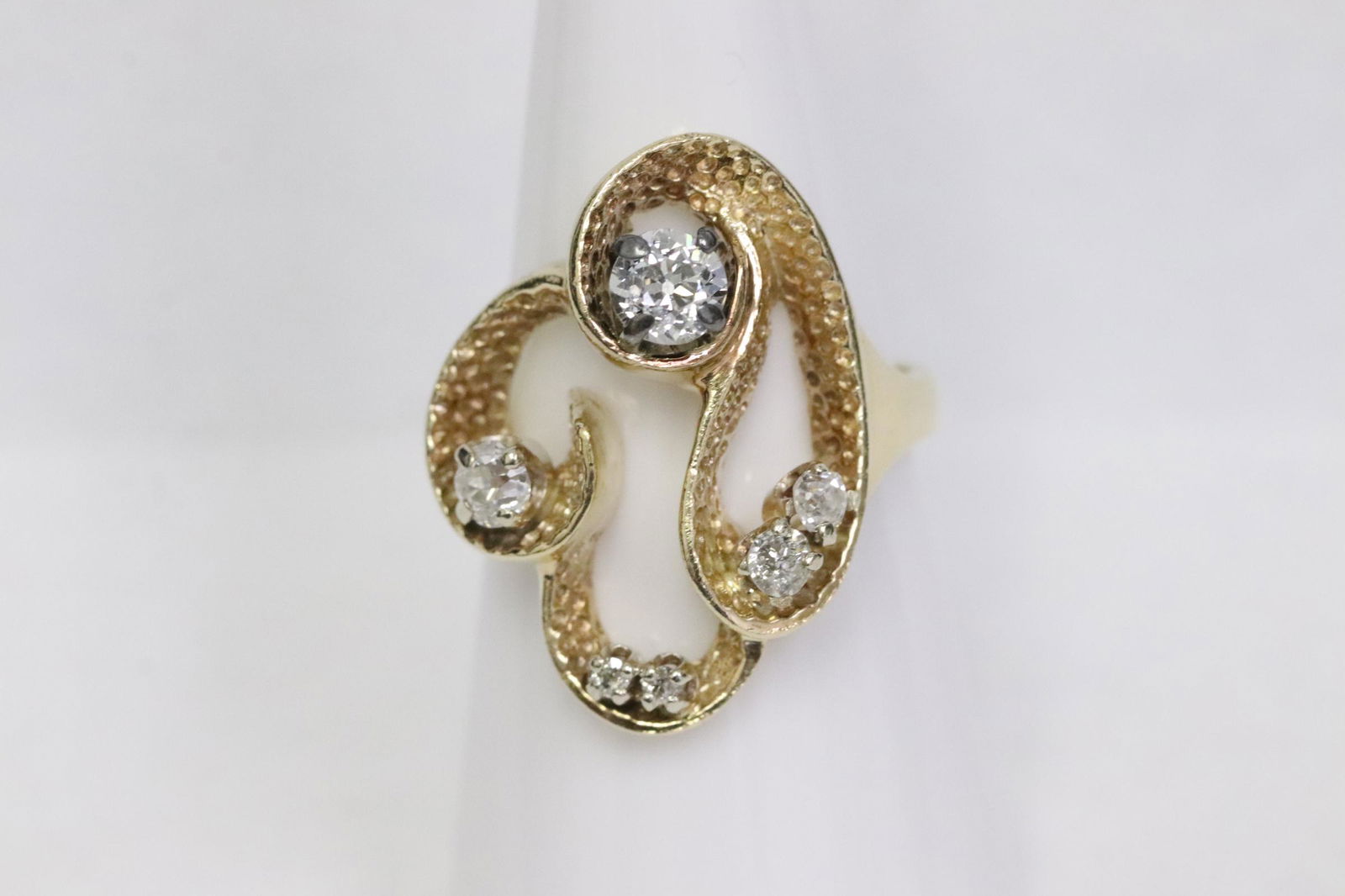 A free form design diamond ring (1 of 9)