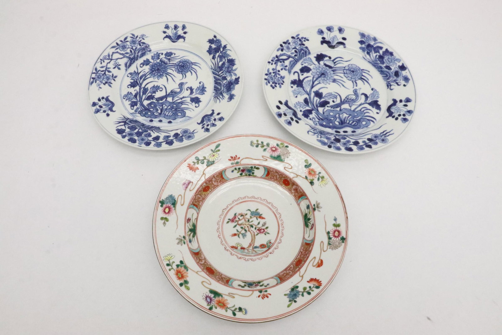 3 Chinese 18th c. export porcelain plates (1 of 11)