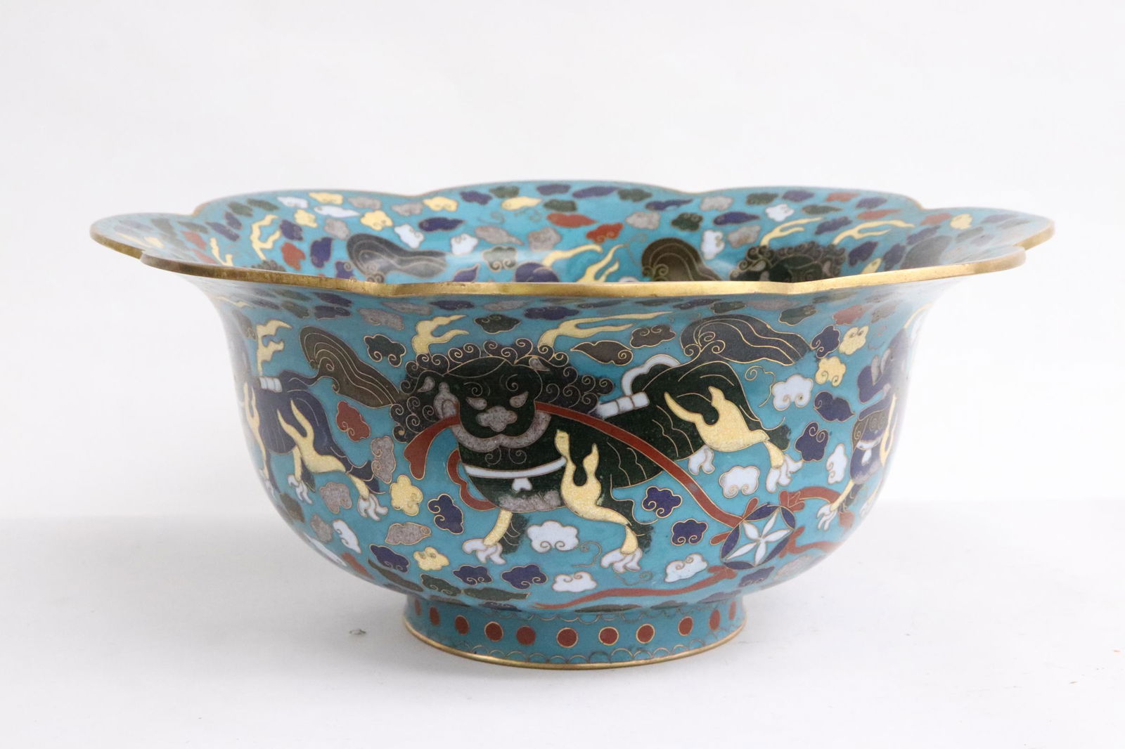 Rare Chinese 19th century cloisonne bowl (1 of 10)
