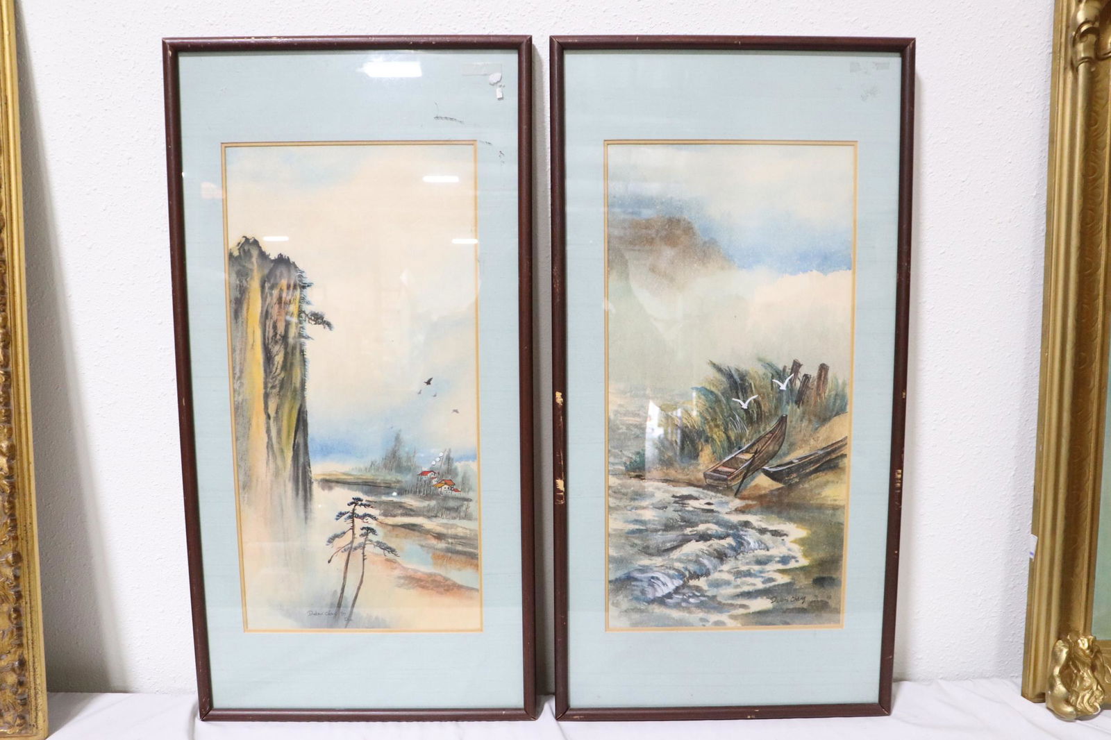 2 framed watercolor by Dickens Cheng (1 of 11)