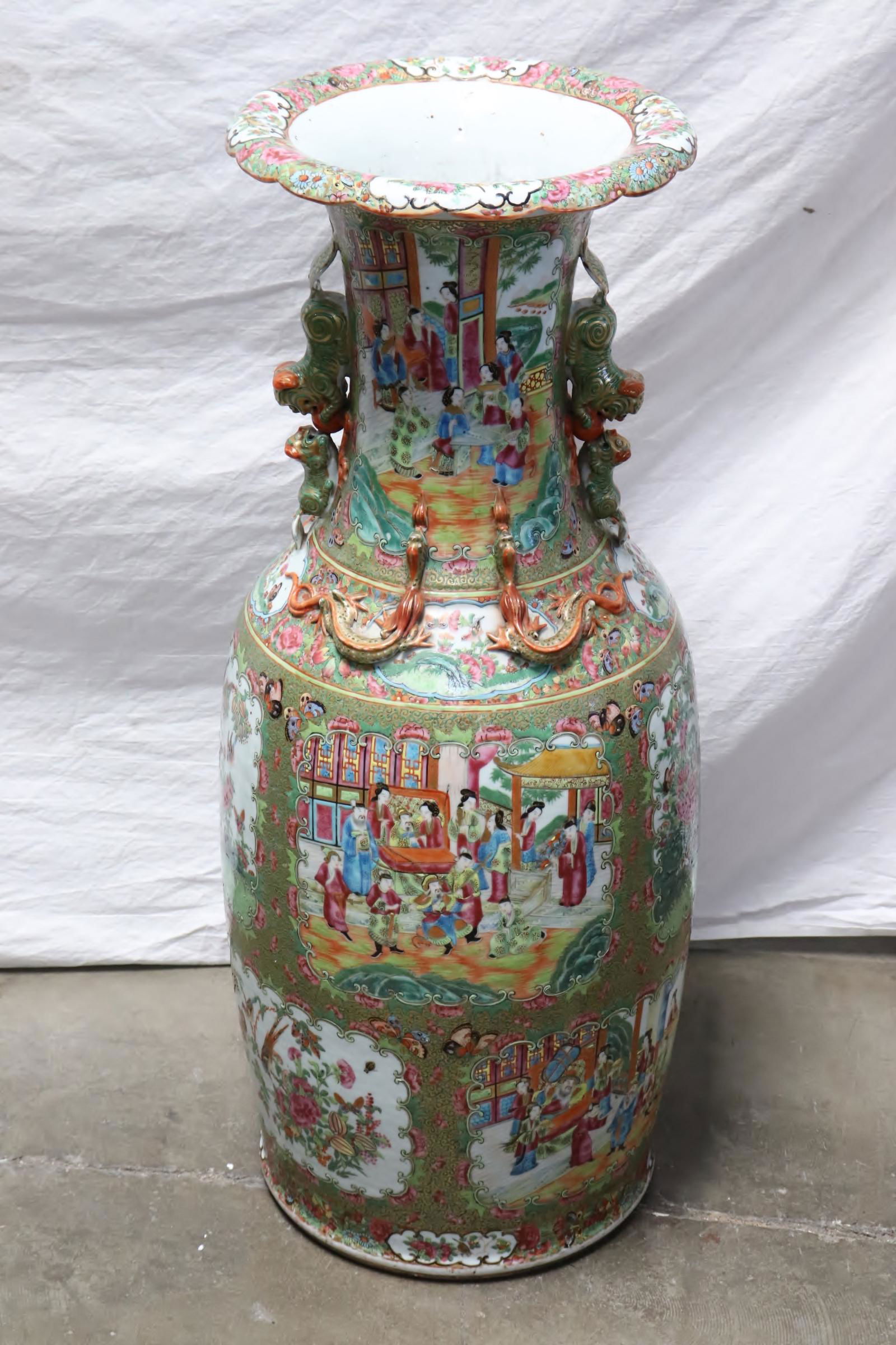 Chinese 19th c. famille rose porcelain vase (1 of 14)