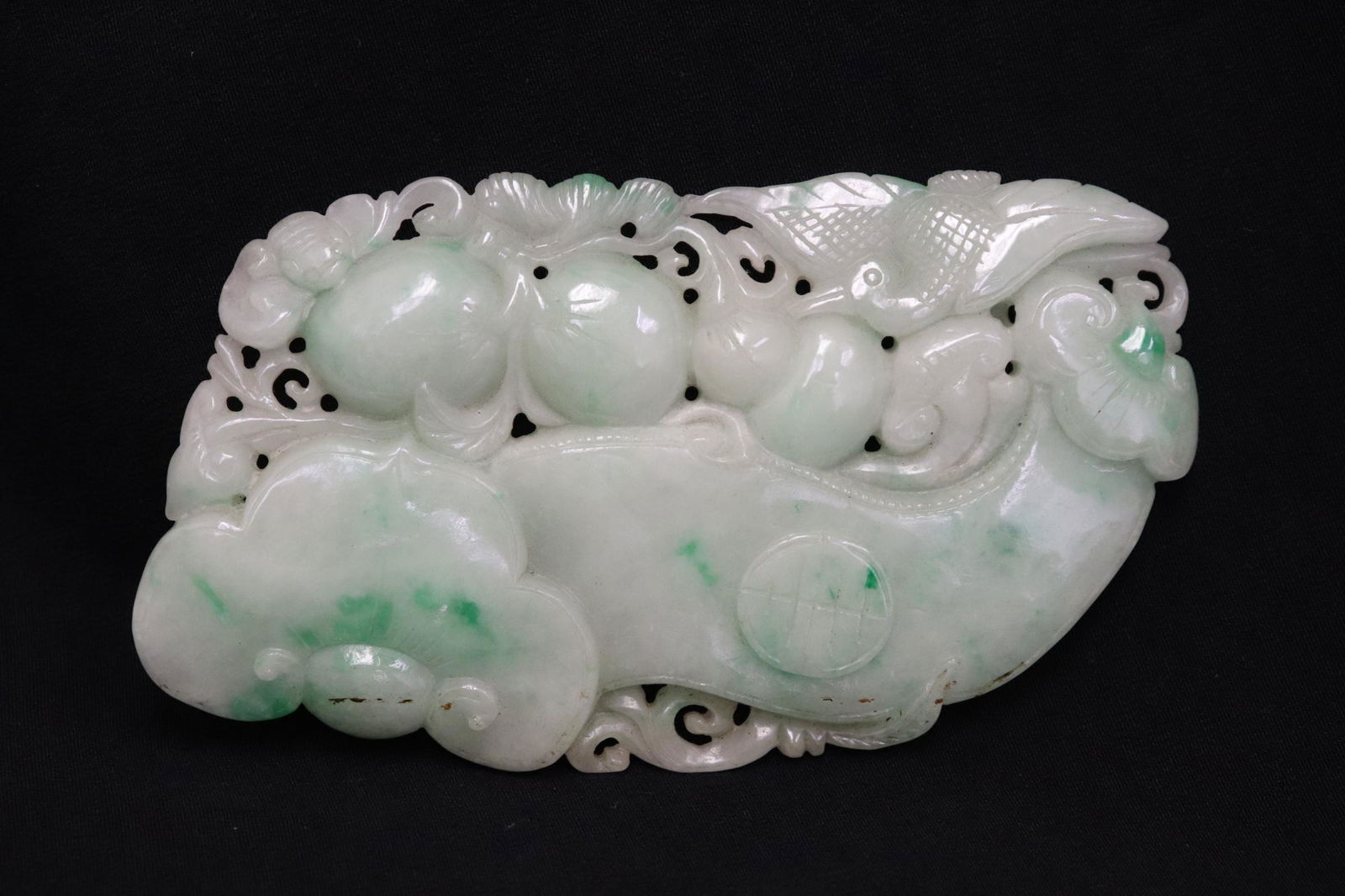 A jadeite like stone carved ornament (1 of 10)