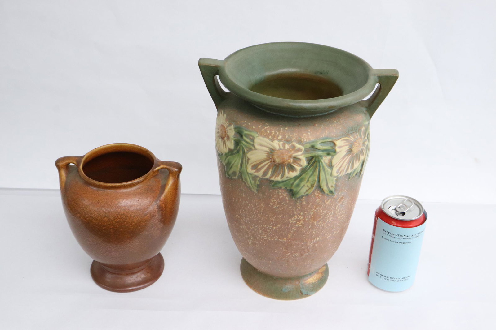 2 Roseville style pottery jars (1 of 10)