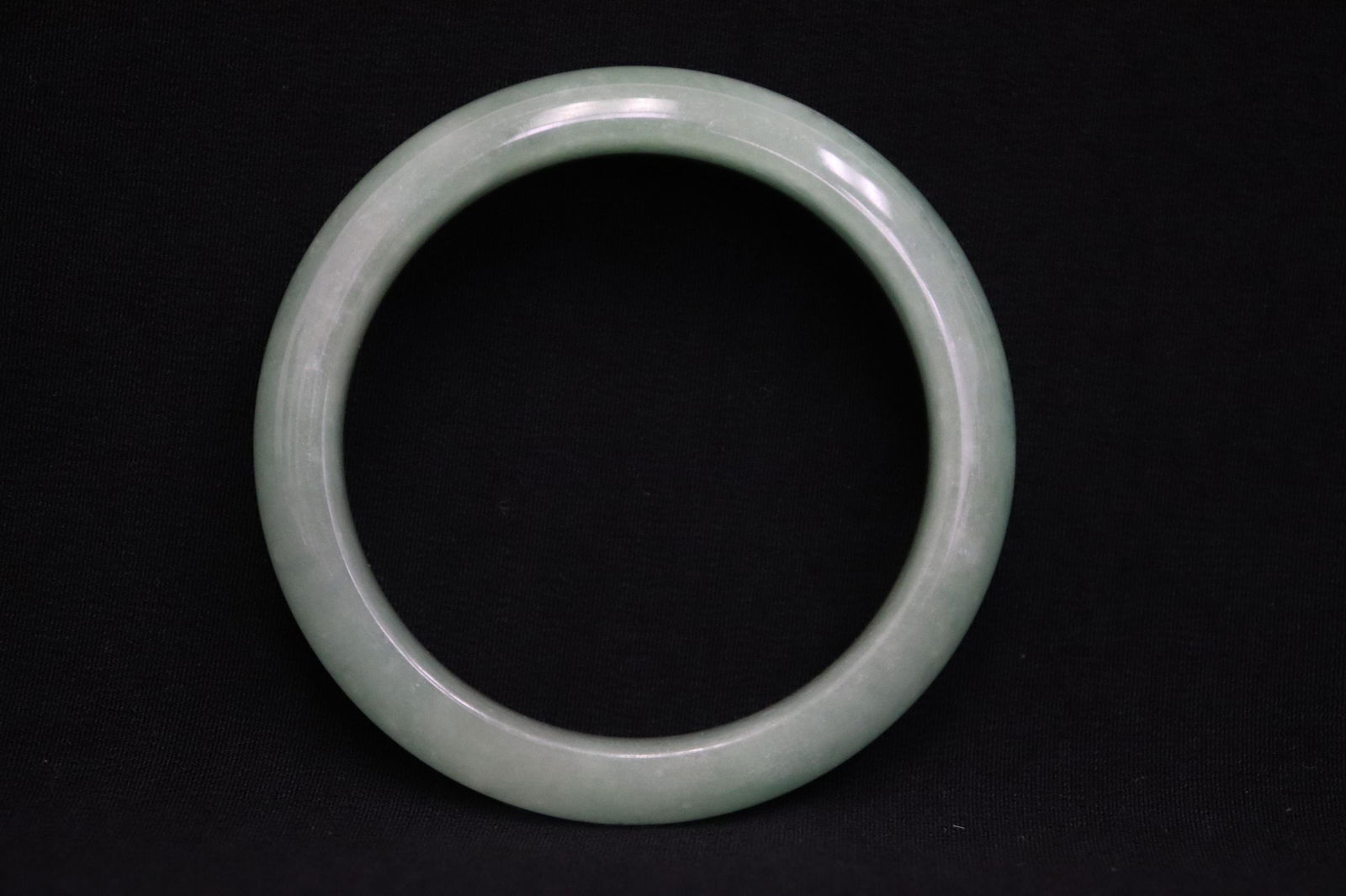 A light apple green jadeite bangle (1 of 7)