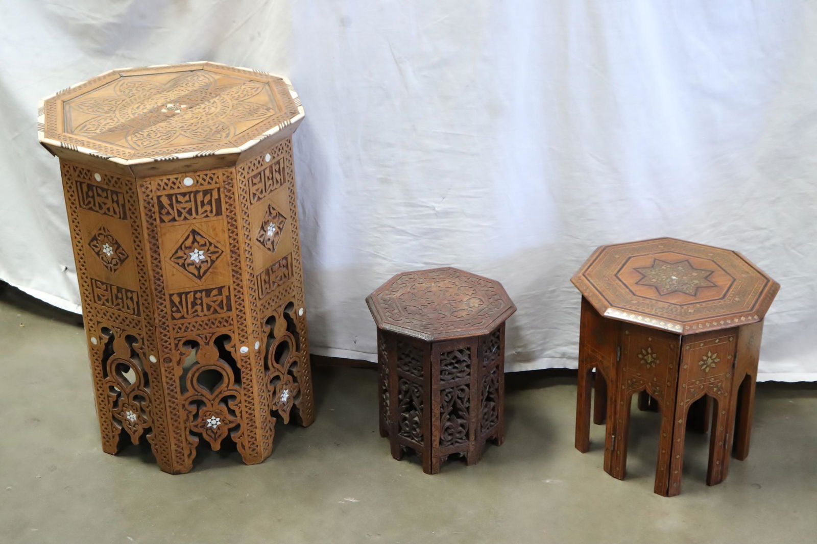 3 Mid-Eastern style octagonal tables (1 of 10)