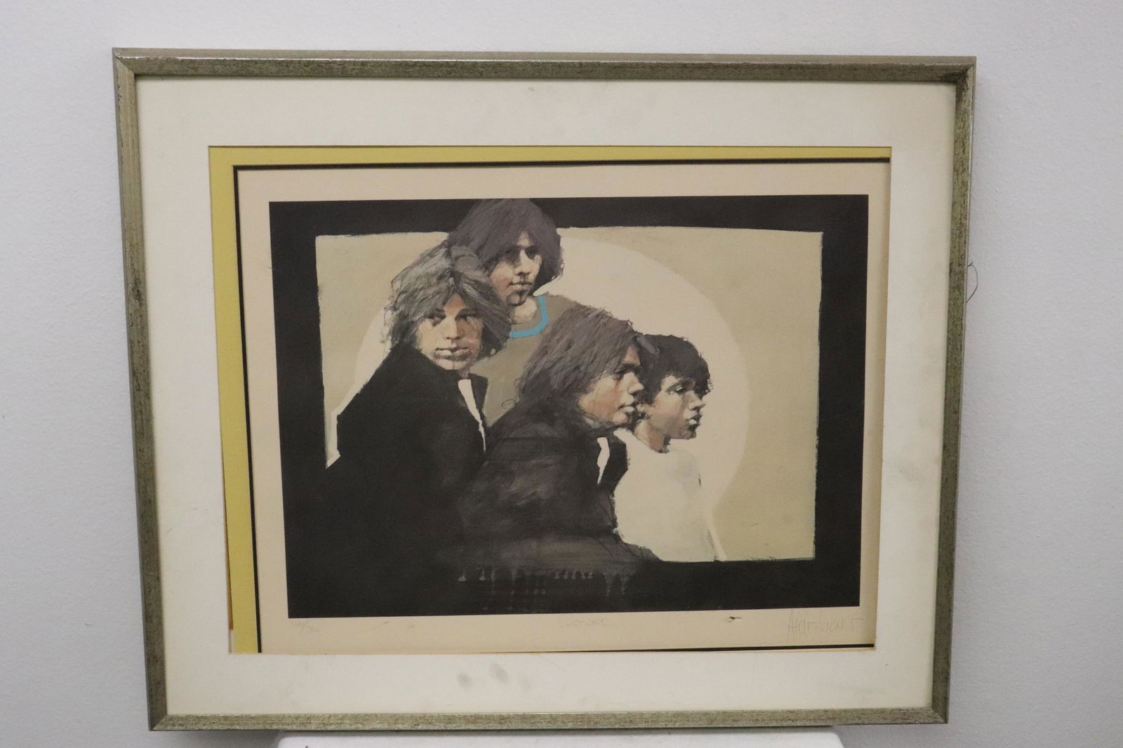 Lithography in color "brother" by Aldo Luongo (1 of 8)