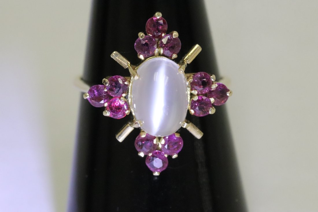 14K Y/G cat eye stone ring with GIA report (1 of 14)