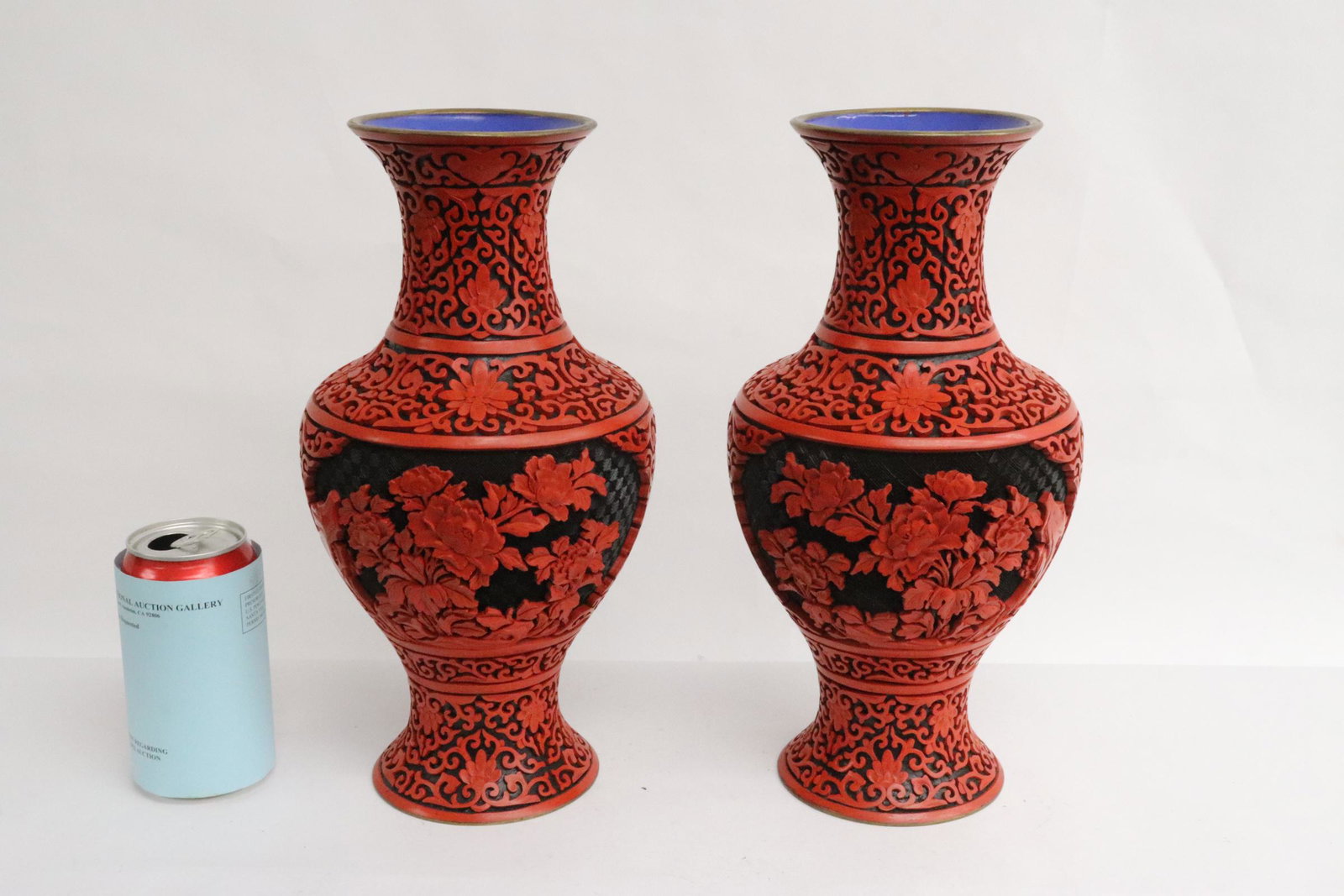 Pair cinnabar vases (1 of 12)
