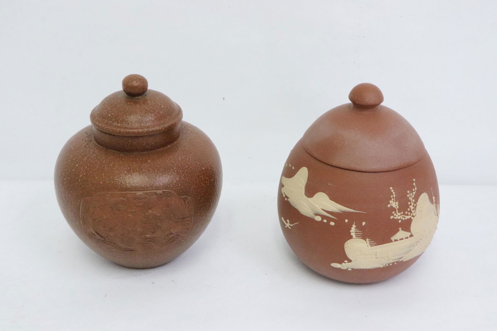 2 Yixing tea caddies (1 of 10)
