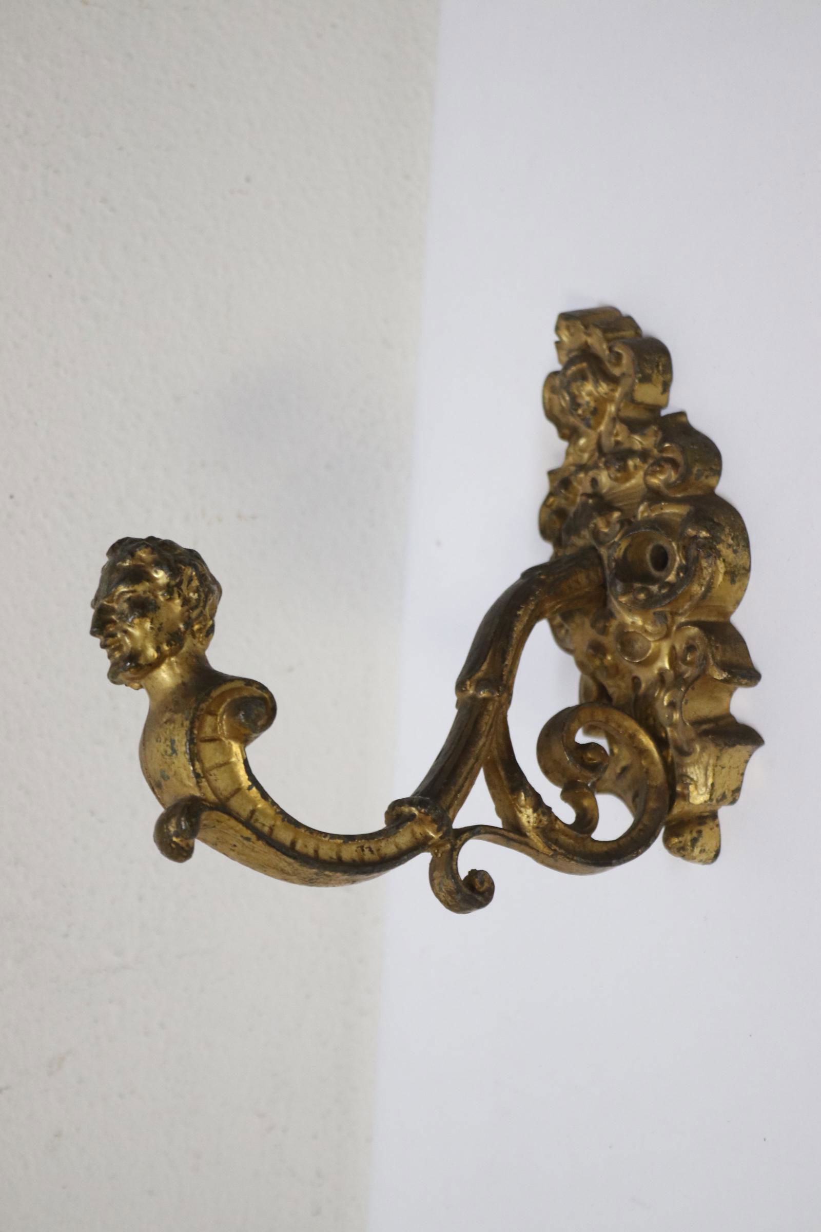European 19th century gilt bronze wall sconce (1 of 9)