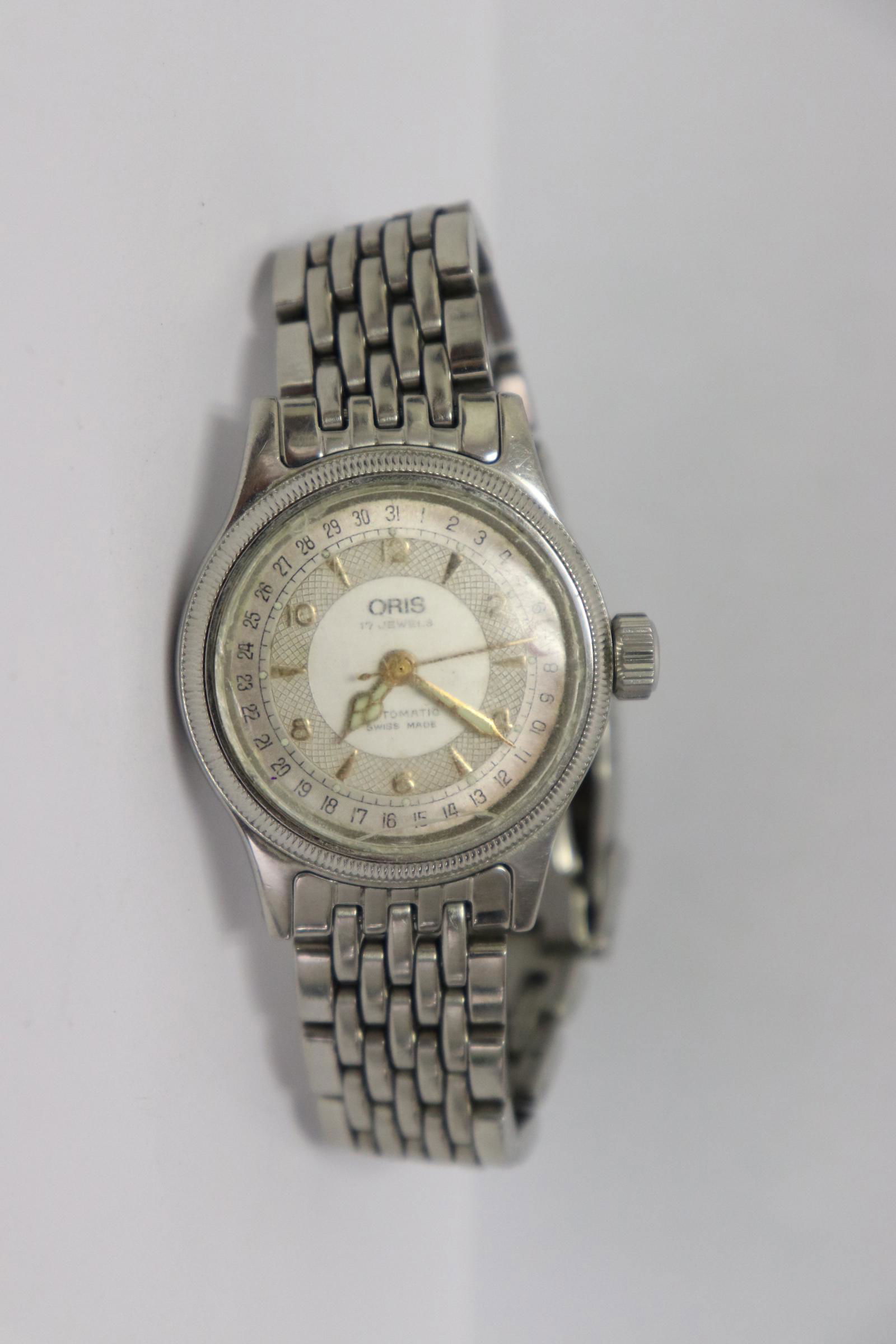 Oris 17-jewel pointer date automatic wrist watch (1 of 11)