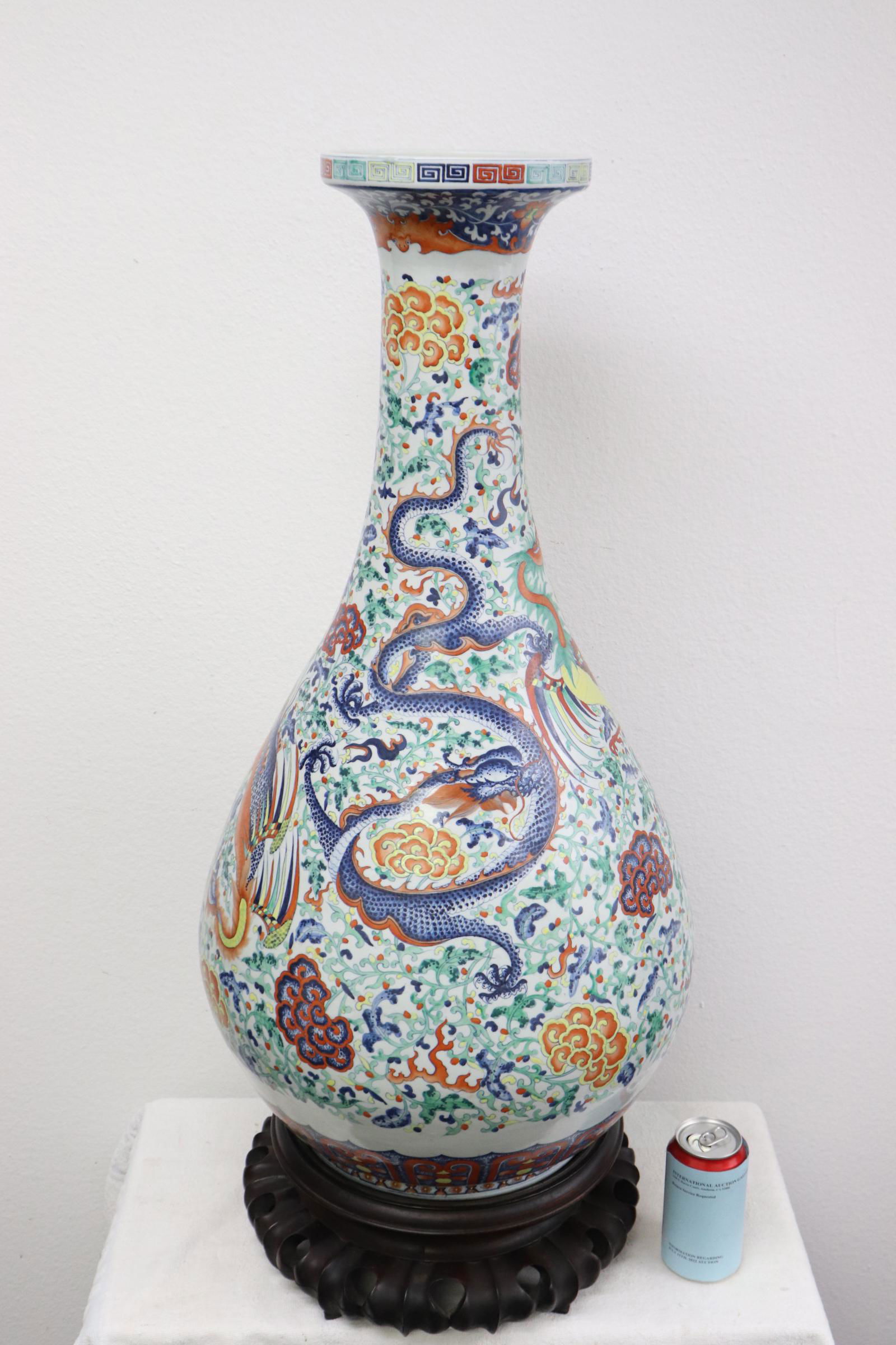 Chinese antique large porcelain vase, Guangxu period (1 of 13)