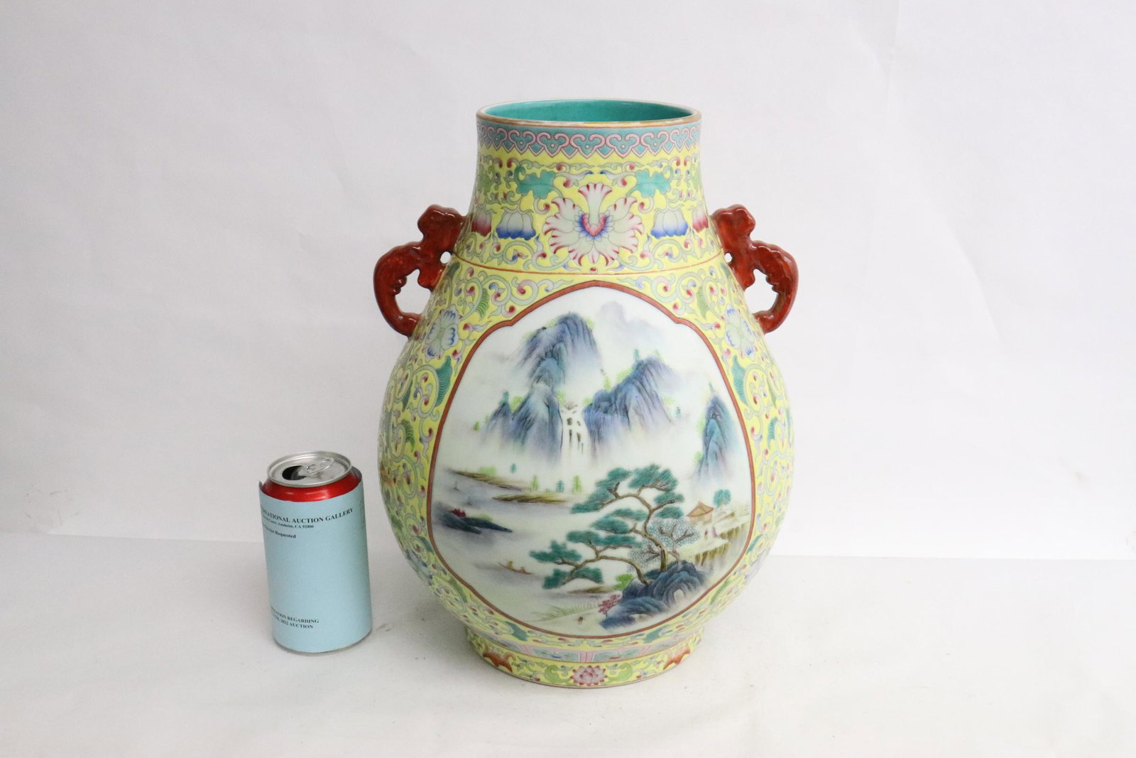 A large yellow background porcelain jar (1 of 10)