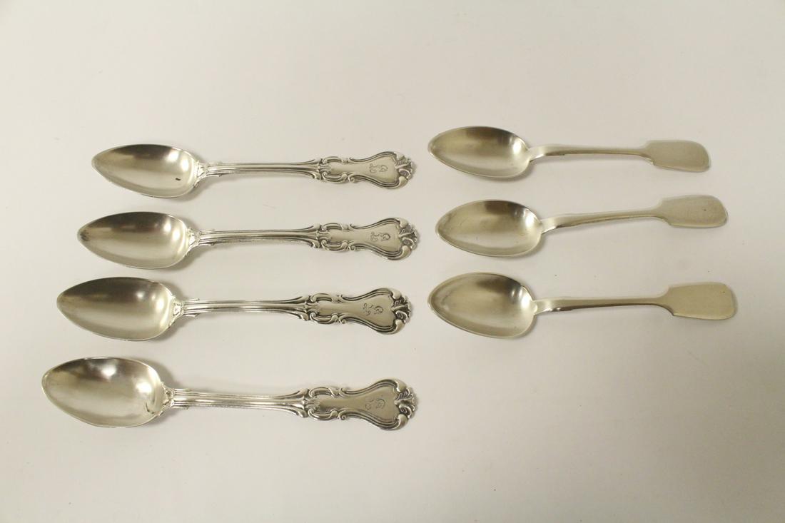 7 Russian 84 silver spoons (1 of 10)