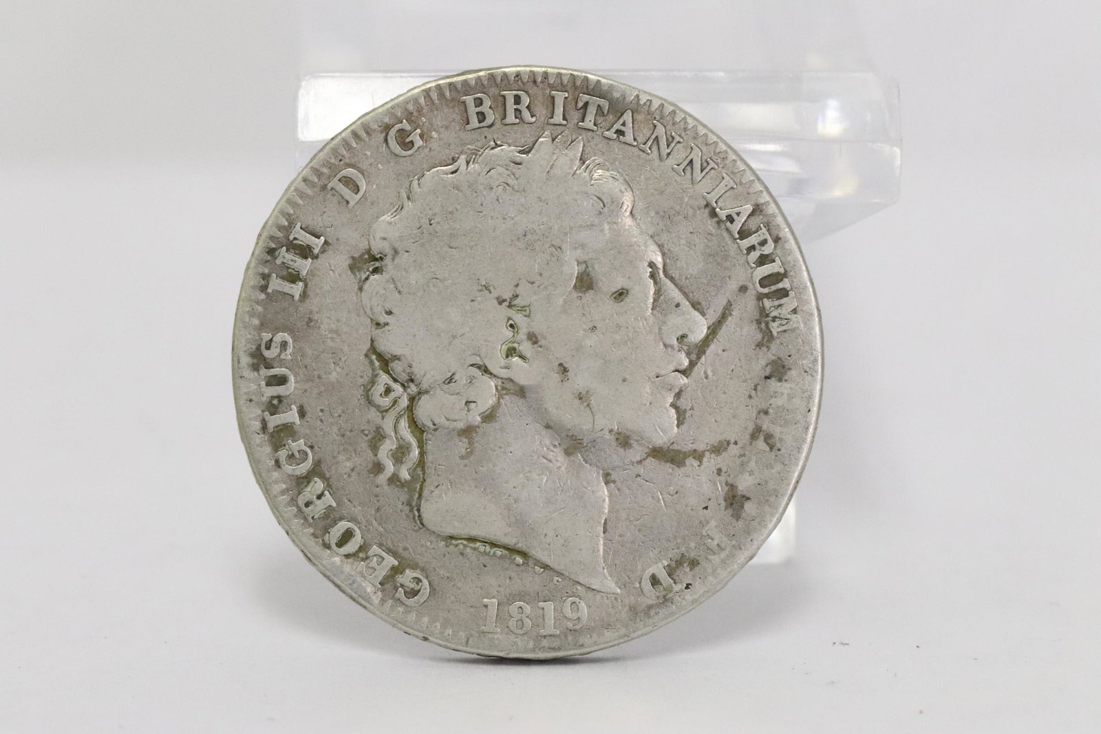 An 1819 Georgius III dg Britanniarum silver coin: An 1819 Georgius III dg Britanniarum silver coin