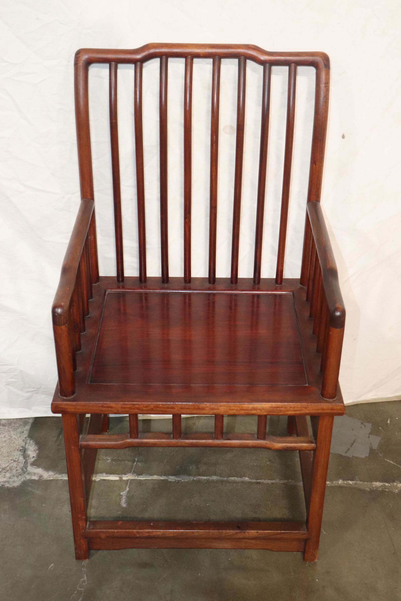 Chinese rosewood armchair (1 of 10)