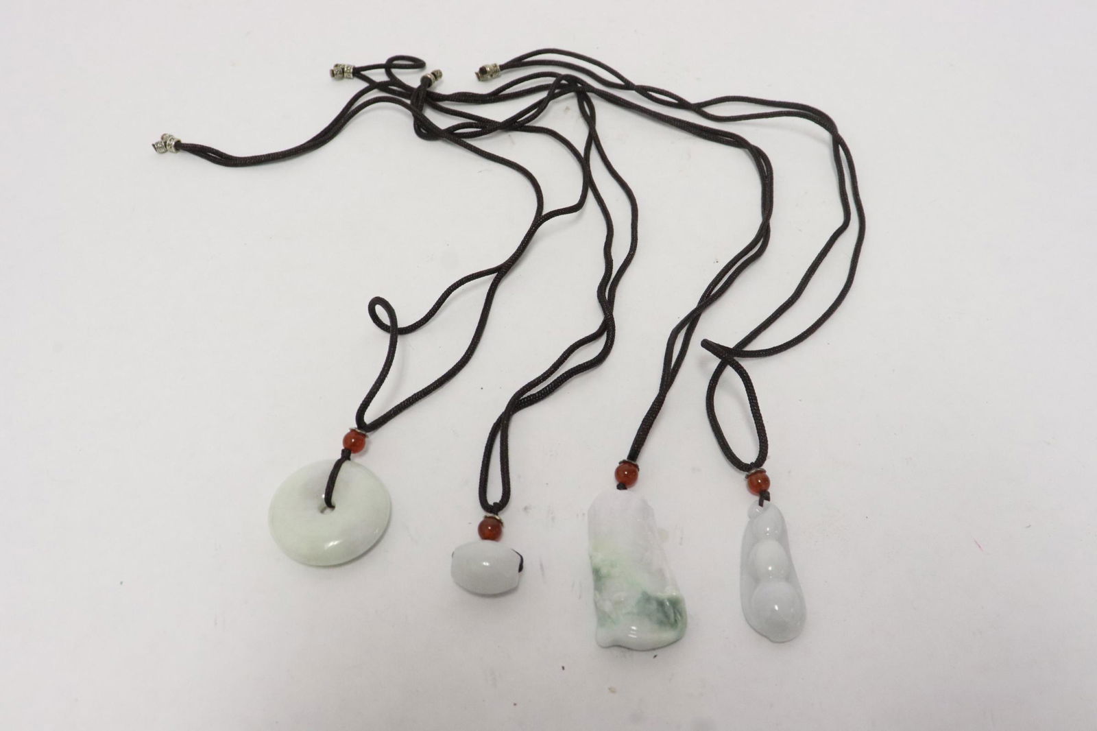 4 piece Chinese jadeite carved ornaments (1 of 11)