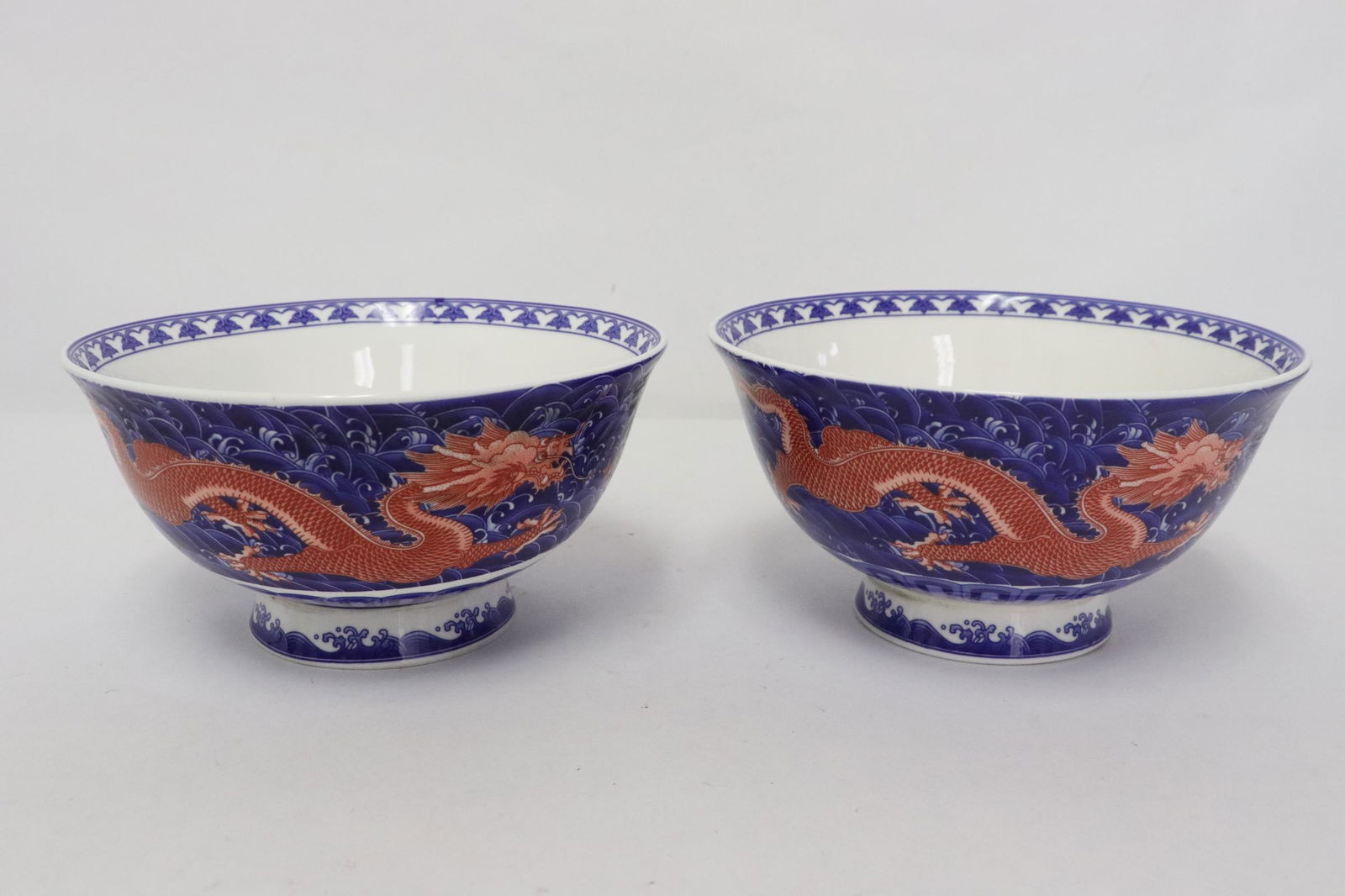 Pair wucai porcelain bowls (1 of 11)