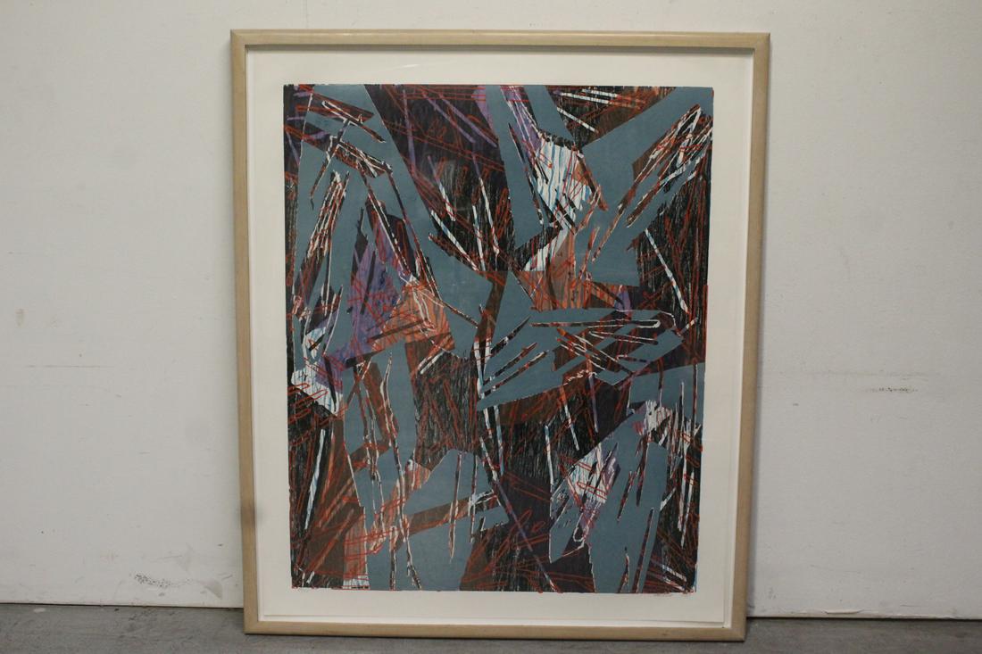 A massive wood cut in color by Charles Arnoldi (1 of 10)