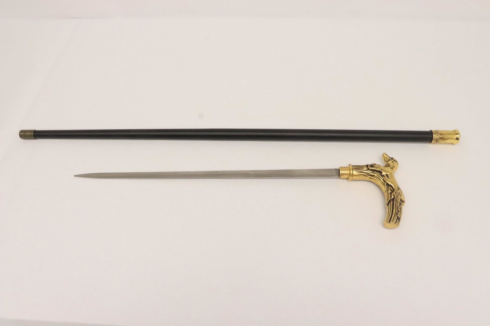 A cane sword: A cane sword, 34.8"L