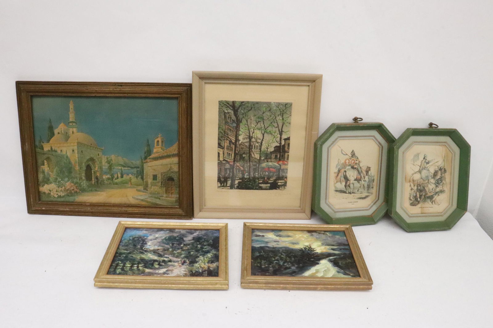 Lot of wall arts; including oil paintings and prints (1 of 11)