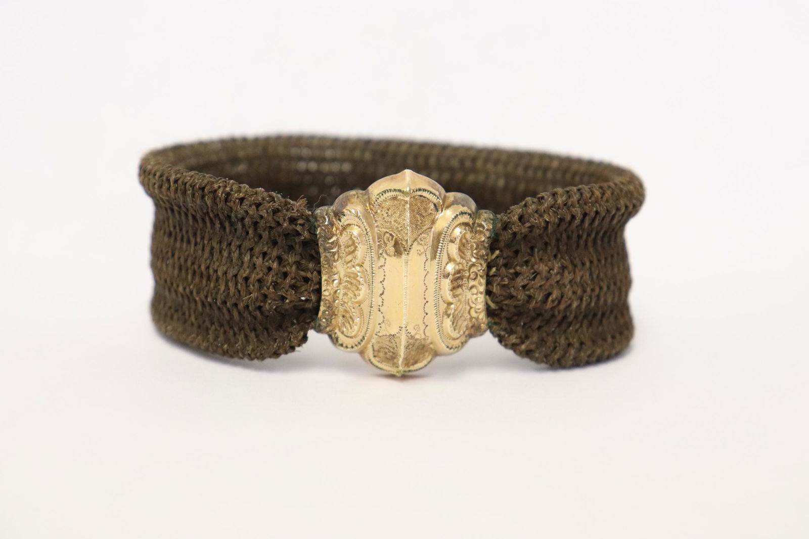 Victorian 14K hair mourning bracelet (1 of 10)