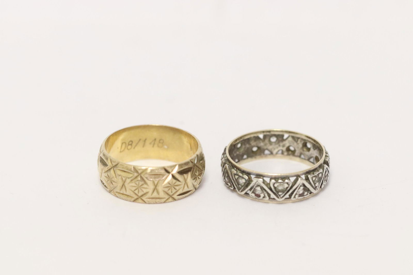 2 Victorian 9K Y/G rings (1 of 10)