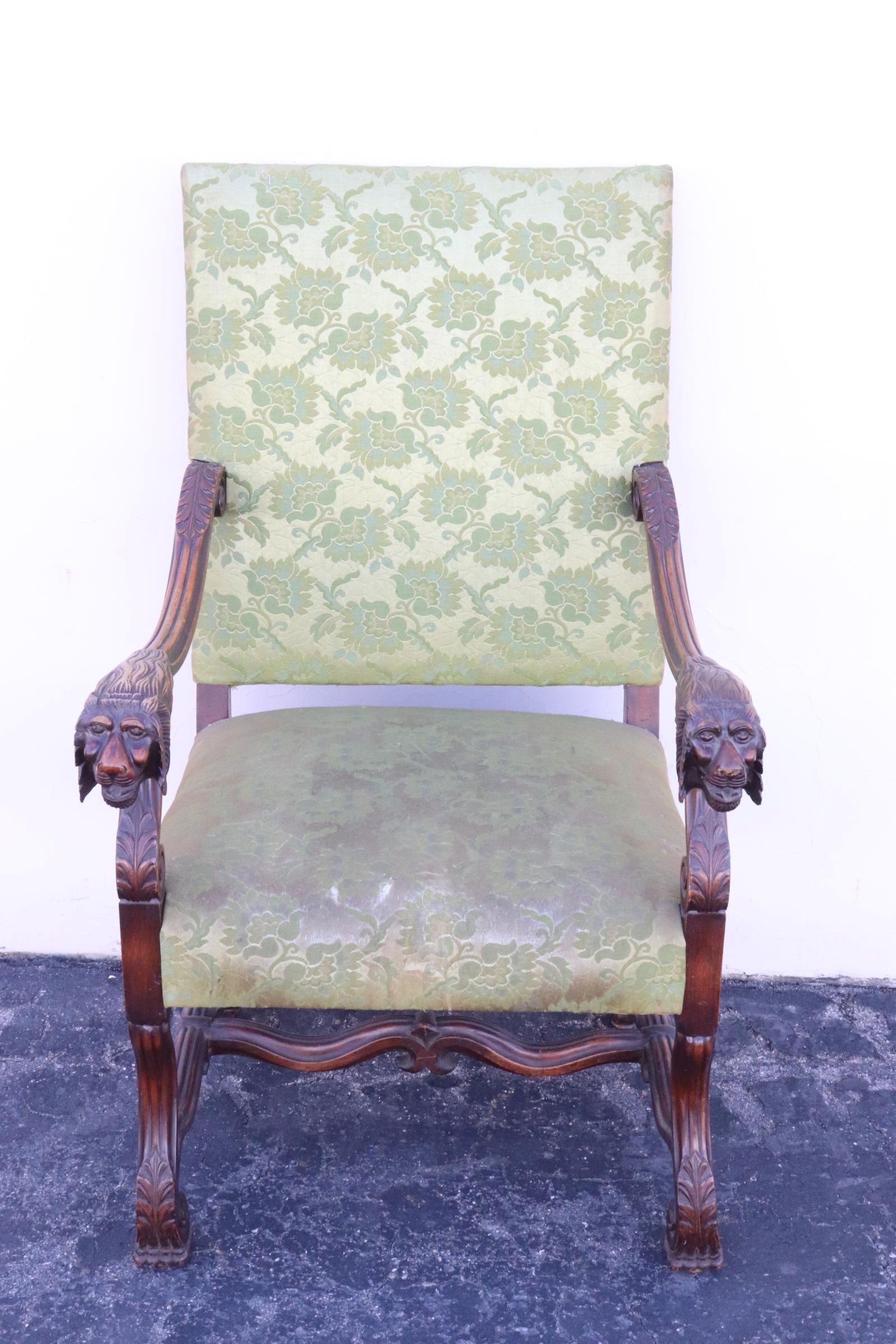 Antique French large armchair (1 of 12)