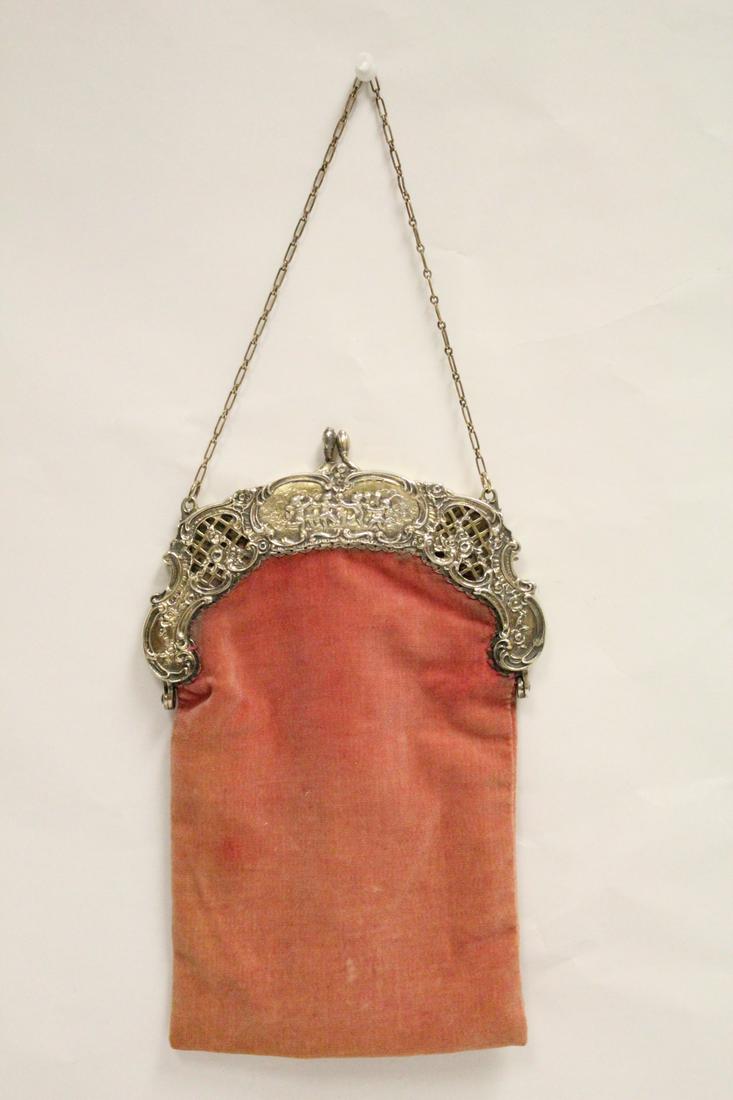 sterling silver top evening bag by Marshall Field & co. (1 of 10)