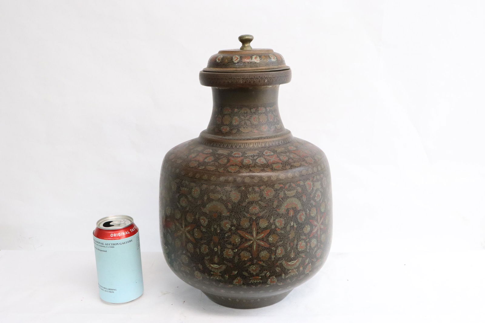 An India brass covered jar (1 of 11)