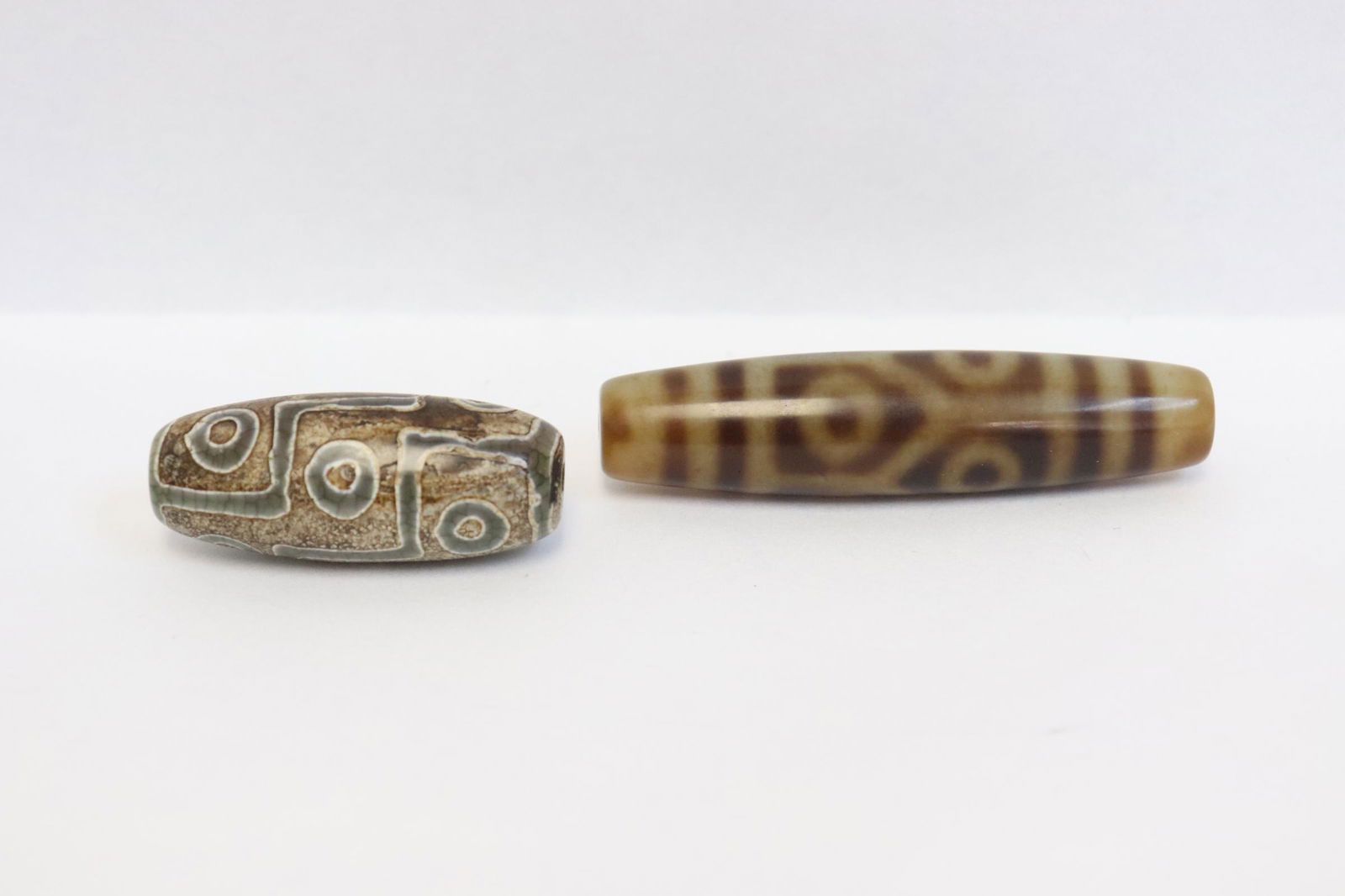 2 Chinese dzi bead style beads (1 of 10)