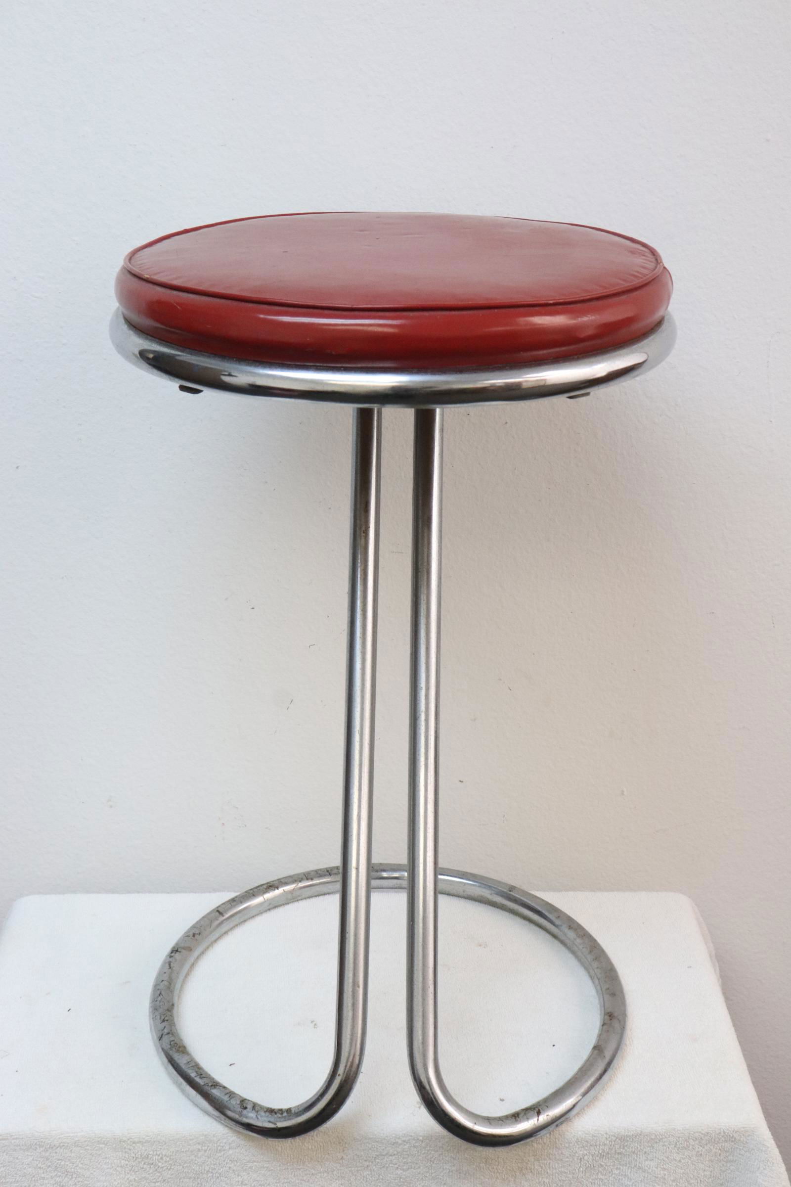 A modern chrome based stool (1 of 10)