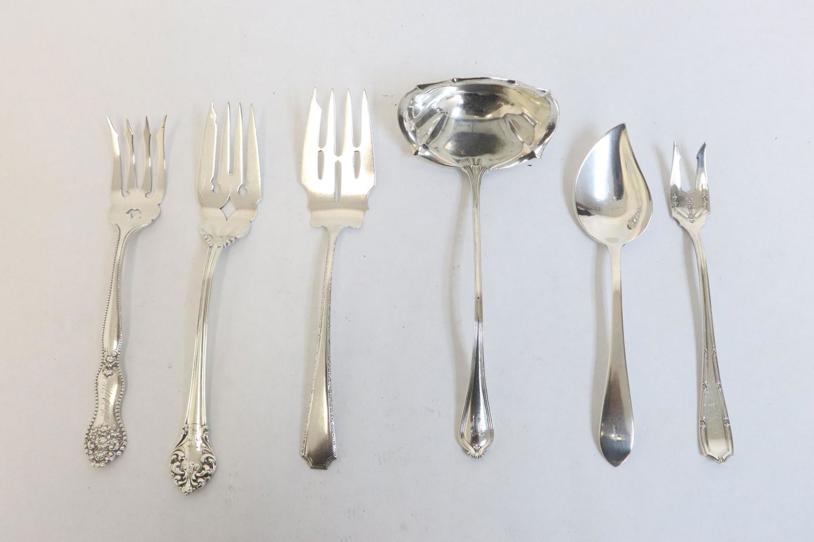 6 large sterling serving pieces (1 of 10)