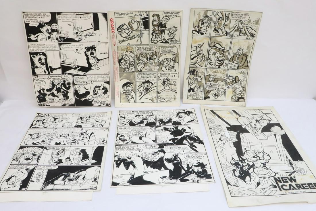 6 original comic strip panels by Milton Knight (1 of 10)