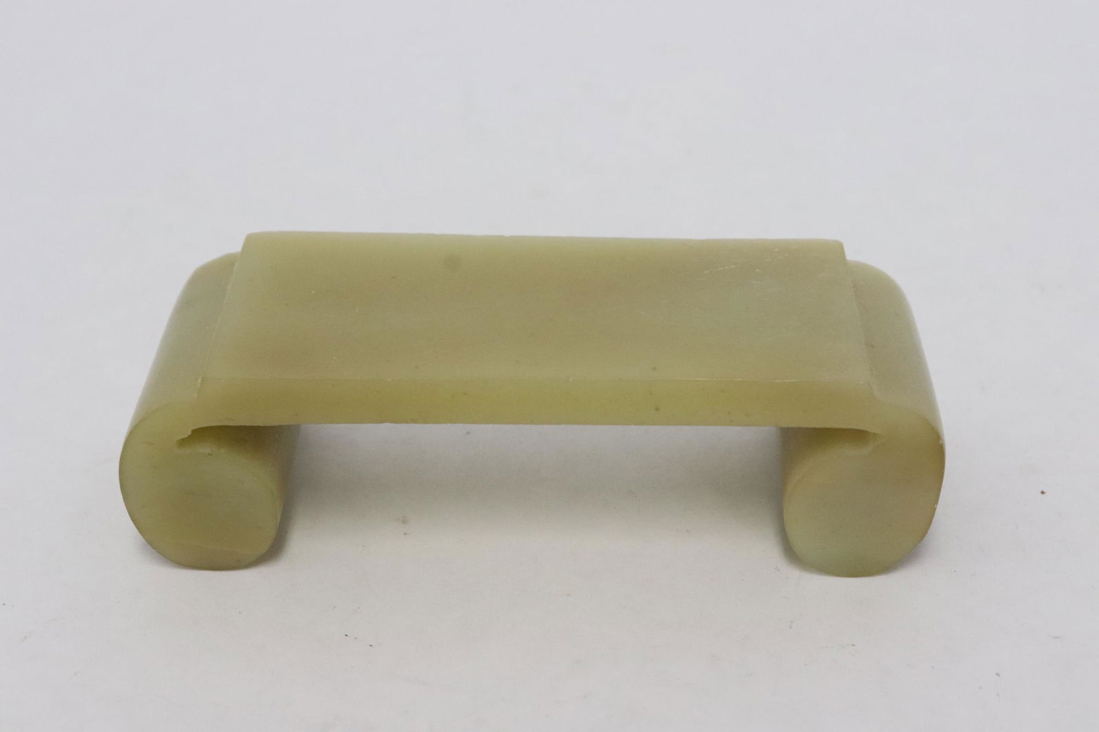 Chinese possible hetian jade carved brush stand (1 of 9)